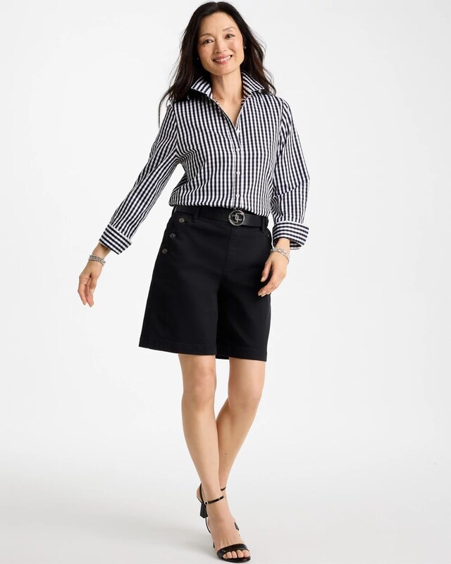 No Iron Stretch Gingham Shirt - image 2